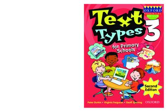 Text Types for Primary Schools Book 3 book cover