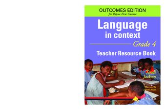 Papua New Guinea Language In Context Grade 4 Teacher Resource Book book cover