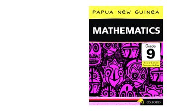 Papua New Guinea Mathematics Grade 9 book cover