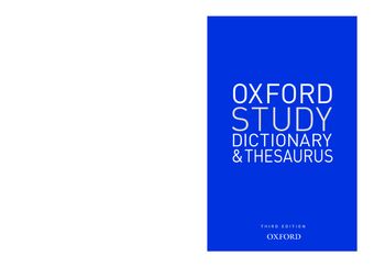 Study Dictionary & Thesaurus book cover