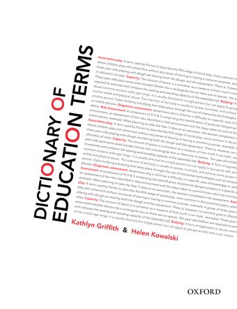 Dictionary Of Education Terms book cover