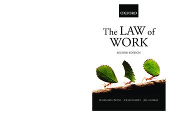 The Law of Work book cover