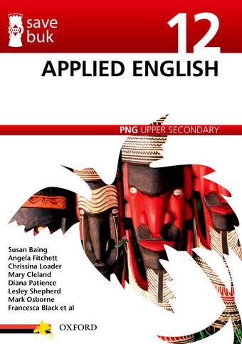 Save Buk: PNG Upper Secondary - Applied English, Grade 12 book cover