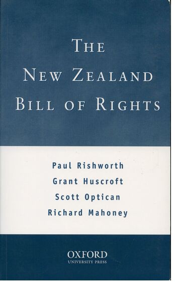 The New Zealand Bill of Rights book cover