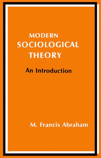 Modern Sociological Theory book cover