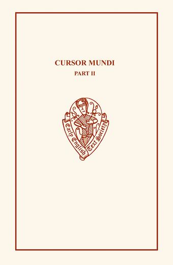 Cursor Mundi Volume II ll. 4955-12558 book cover