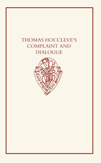 Thomas Hoccleve's Complaint and Dialogue book cover
