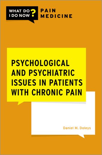Psychological and Psychiatric Issues in Patients with Chronic Pain book cover