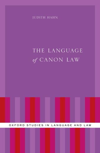 The Language of Canon Law book cover