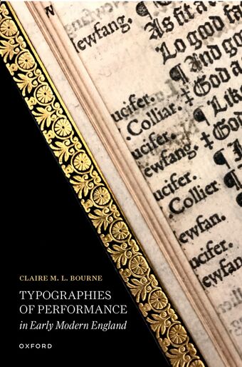 Typographies of Performance in Early Modern England book cover