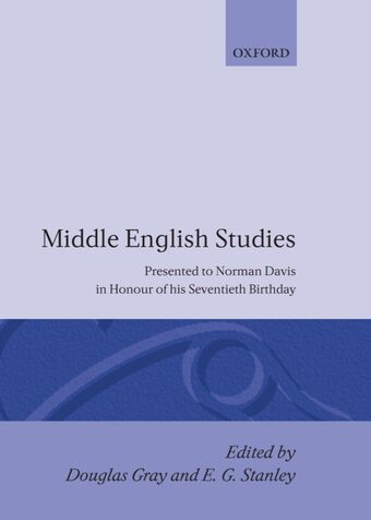 Middle English Studies book cover