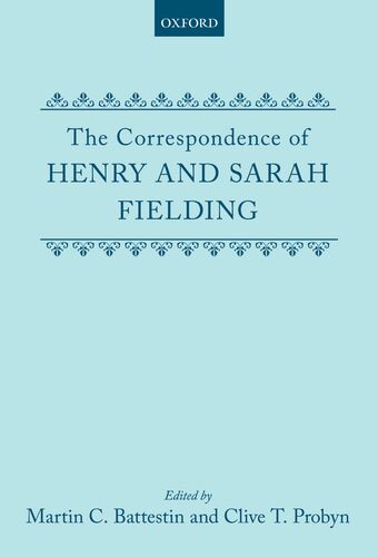 The Correspondence of Henry and Sarah Fielding book cover