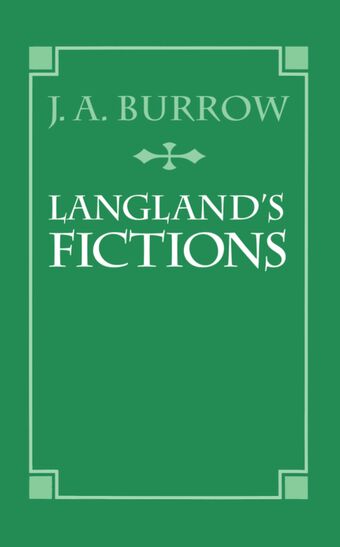 Langland's Fictions book cover