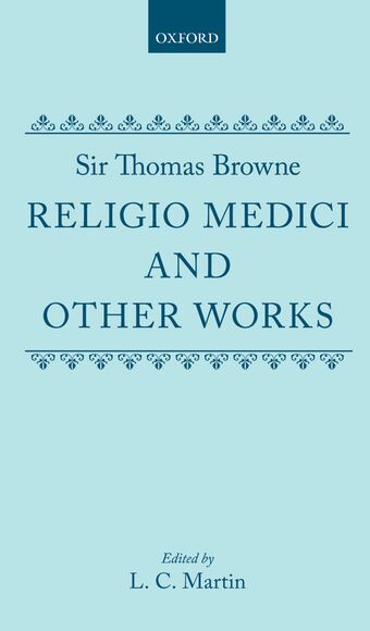 Religio Medici and Other Works book cover