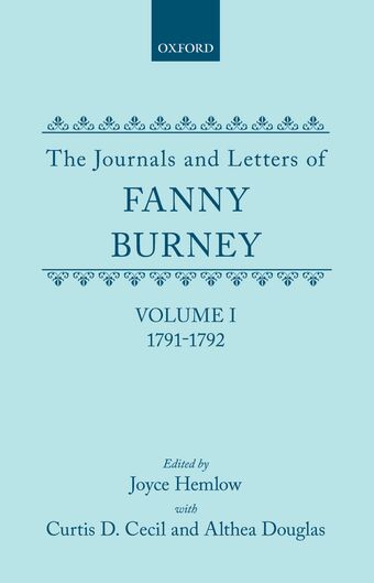 The Journals and Letters of Fanny Burney, Volume I book cover