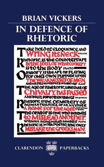 In Defence of Rhetoric book cover