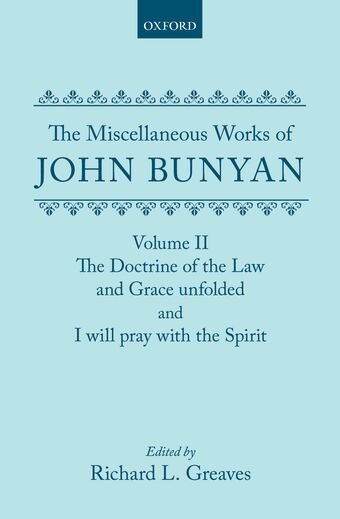 The Miscellaneous Works of John Bunyan: Volume II: The Doctrine of the Law and book cover
