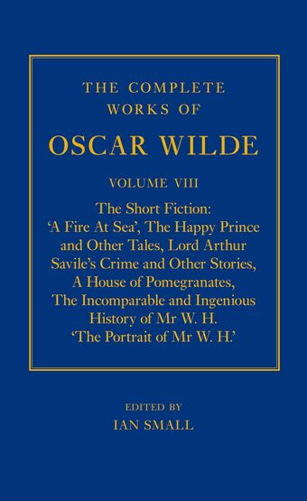 The Complete Works of Oscar Wilde Volume VIII book cover