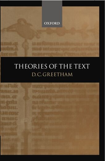 Theories of the Text book cover