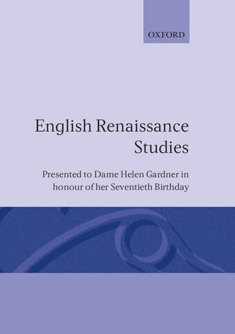 English Renaissance Studies book cover