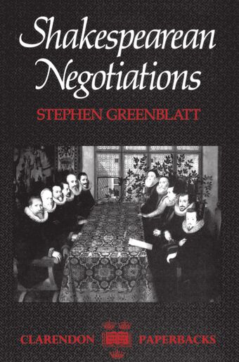 Shakespearean Negotiations book cover