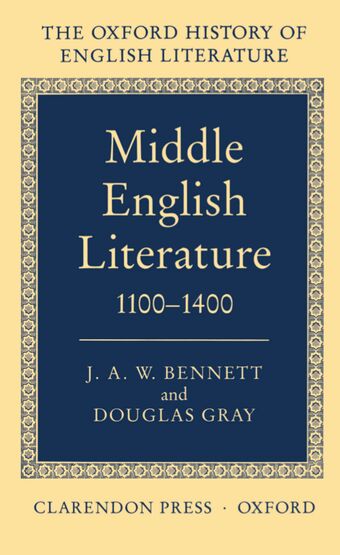 Middle English Literature 1100-1400 book cover
