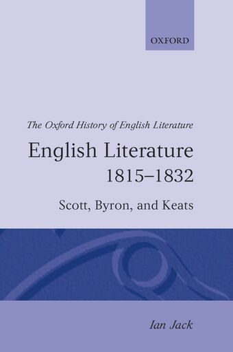 English Literature 1815-1832 book cover
