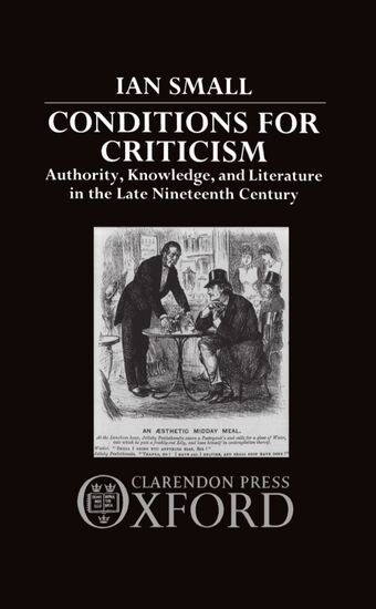 Conditions for Criticism book cover
