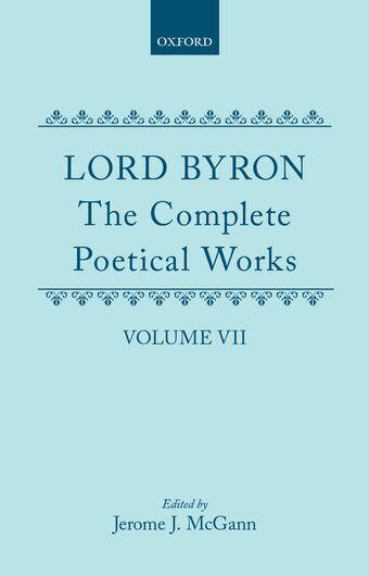 The Complete Poetical Works, Volume VII book cover