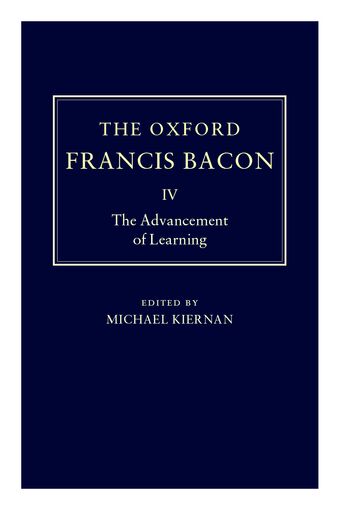 The Oxford Francis Bacon IV book cover