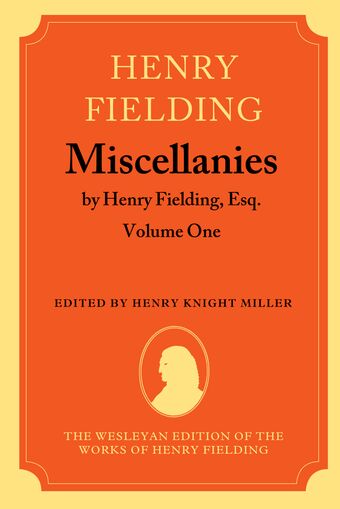 Miscellanies by Henry Fielding, Esq book cover