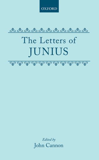 The Letters of Junius book cover