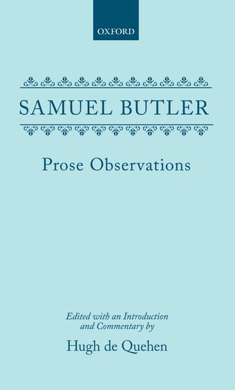 Prose Observations book cover