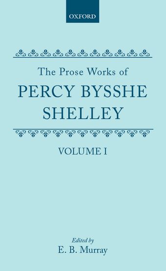 The Prose Works of Percy Bysshe Shelley book cover
