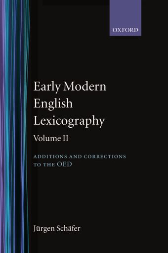 Early Modern English Lexicography book cover