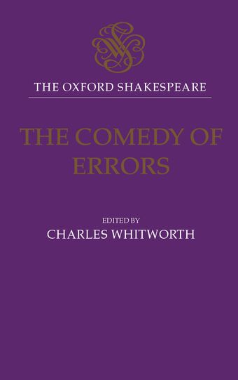 The Oxford Shakespeare: The Comedy of Errors book cover