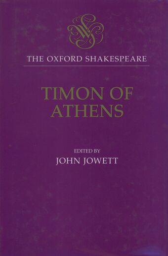 The Oxford Shakespeare: Timon of Athens book cover