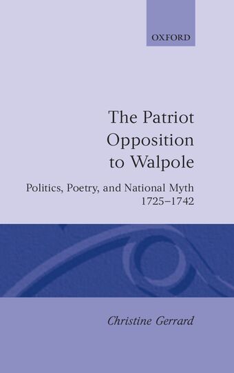 The Patriot Opposition to Walpole book cover