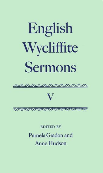 English Wycliffite Sermons book cover
