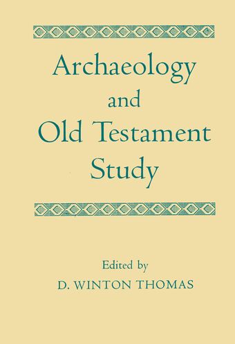 Archaeology and Old Testament Study book cover
