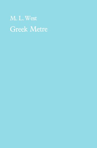 Greek Metre book cover