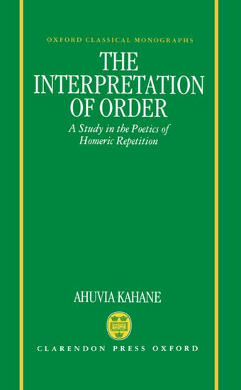 The Interpretation of Order book cover