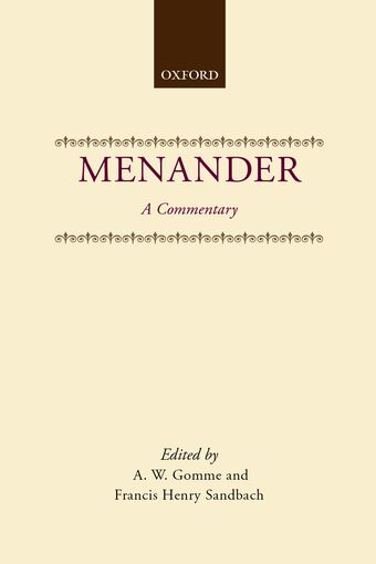 Menander book cover