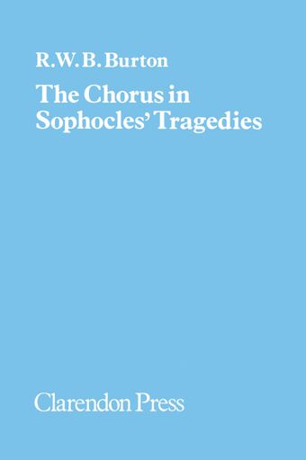 The Chorus in Sophocles' Tragedies book cover