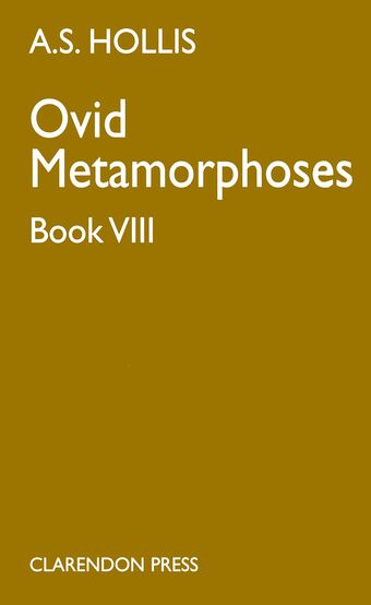 Metamorphoses. Book VIII book cover