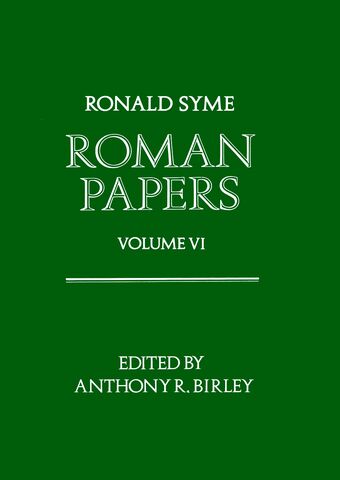 Roman Papers, Volume VI book cover