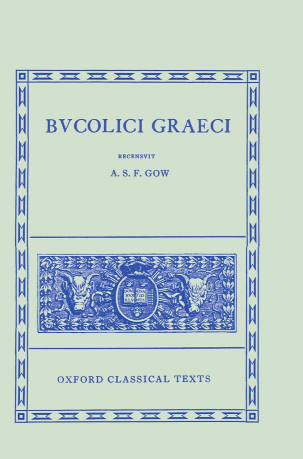 Bucolici Graeci book cover