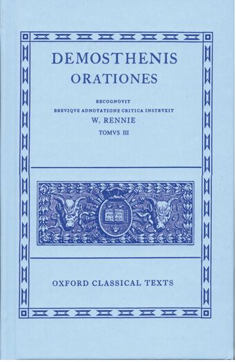 Demosthenes III book cover