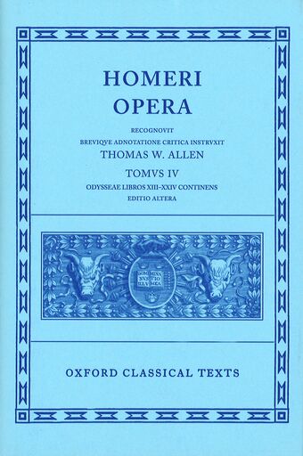 Homeri Opera: Volume IV. Odyssey (Books XIII-XXIV) book cover