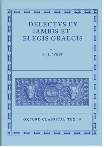 Delectus ex Iambis et Elegis Graecis book cover